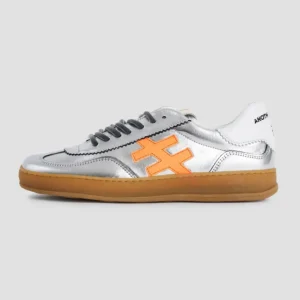 ANOTHER TREND - [A032M341 Plata]Silver and Neon Orange Trainers [Back Soon]