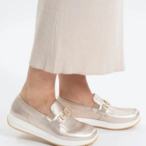 Ara - 25528 Gold Wedge Loafer