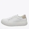 Ara - 46523 White Platform Trainer