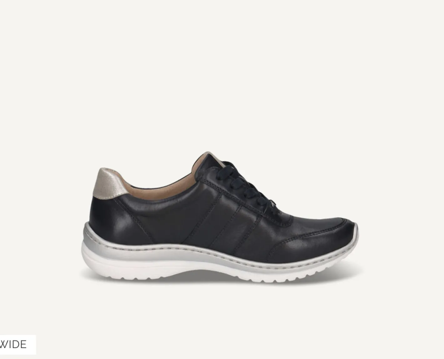 caprice___navy_trainer_wi_1.webp Caprice - 23717 Navy Trainer Wide Fit