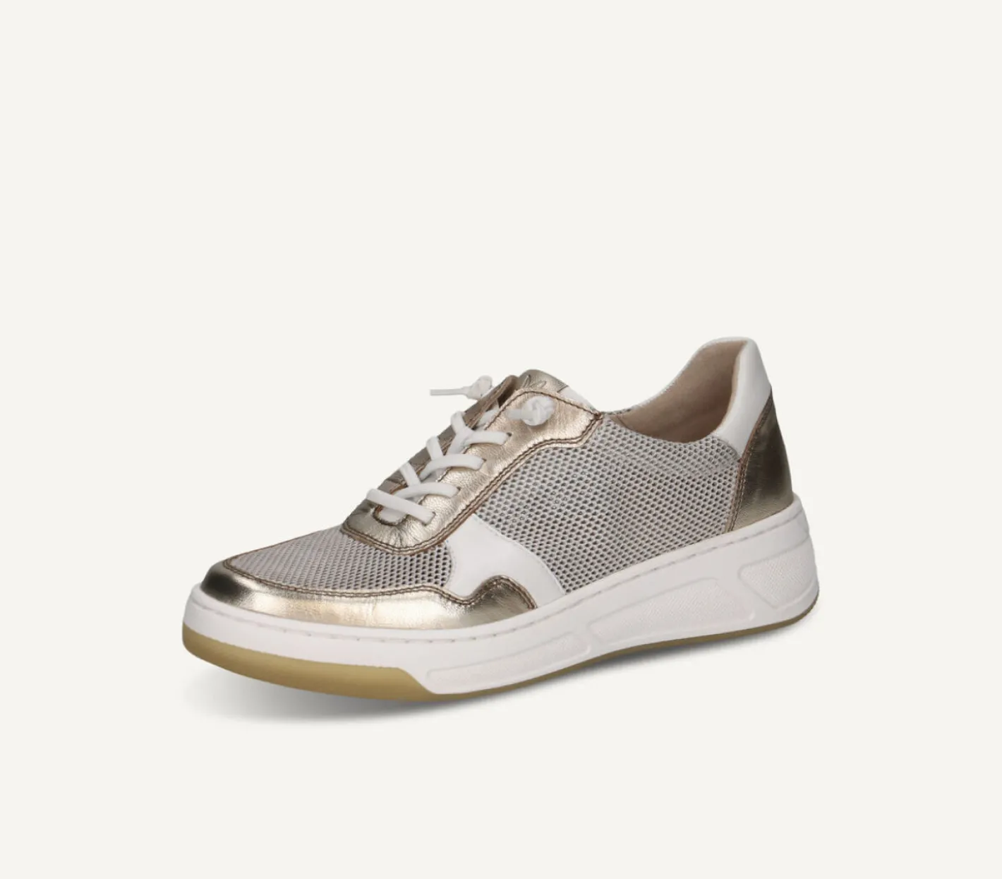 caprice___white_and_gold__3.webp Caprice - 23504 White and Gold Trainer