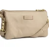 Depeche - 11998 Beige Leather Clutch Crossbody Bag