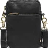 Depeche - 15700 Black Leather Phone Bag