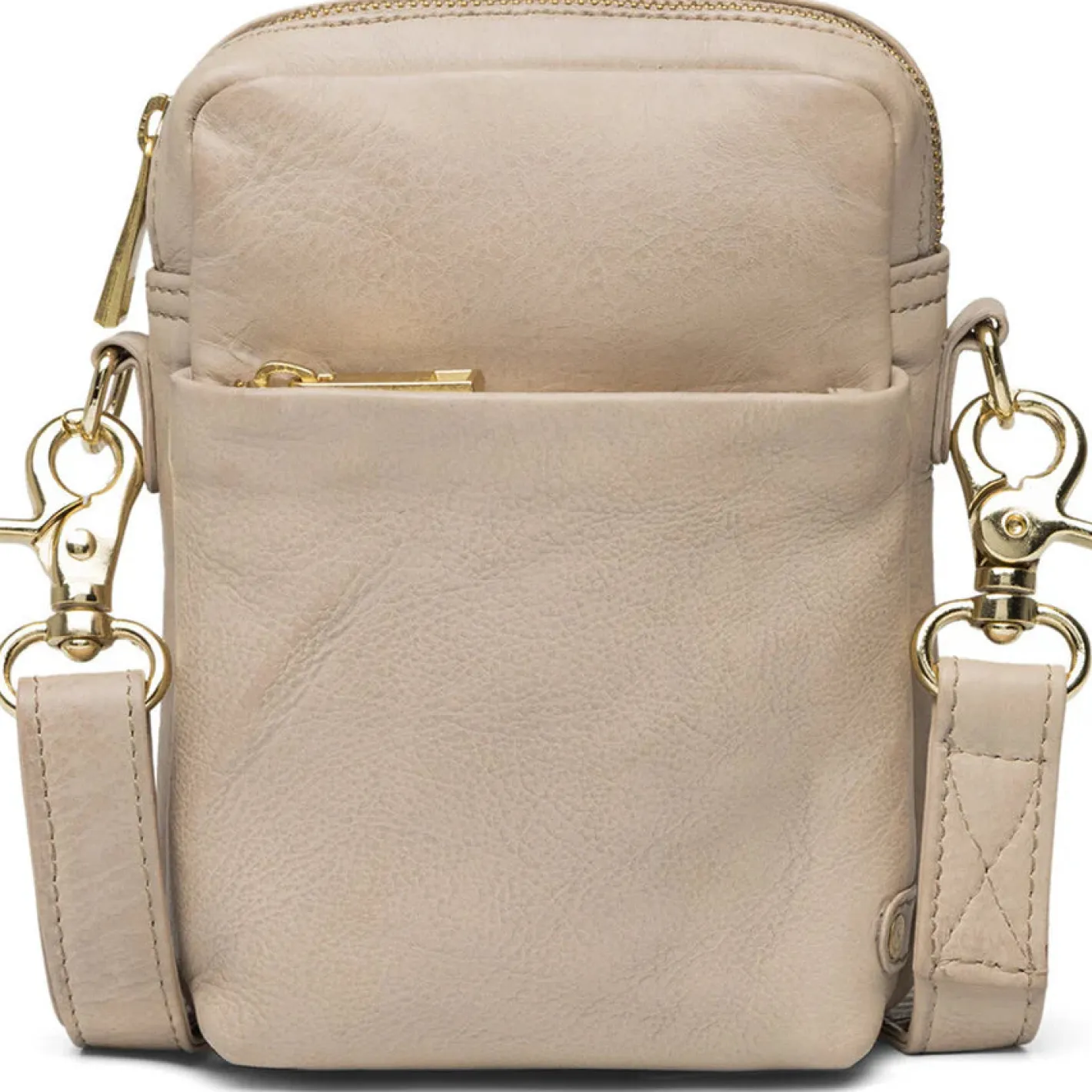 depeche__beige_leather_ph_0.webp Murphys Shoe Store Limited Depeche -15700 Beige Leather Phone Bag