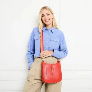 Elie Beaumont - Messenger Orange Crossbody Bag
