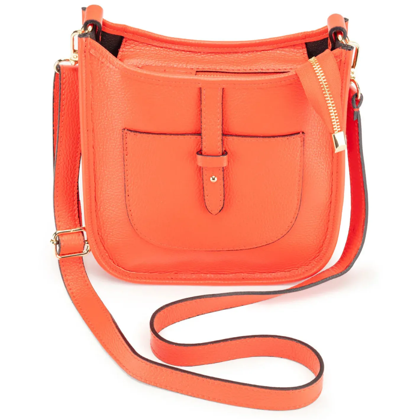 elie_beaumont__messenger__3-1.webp Elie Beaumont - Messenger Orange Crossbody Bag