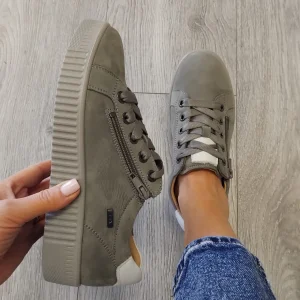 G Comfort - P-912 Grey Trainer Extra Wide