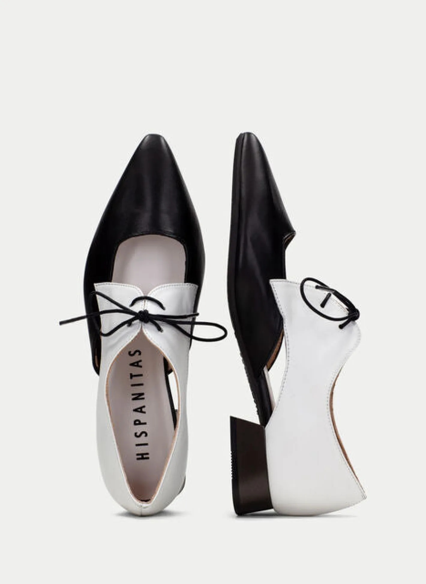 hispanitas__hv_black_and__1.webp Hispanitas - HV253858 Black and White Laced Shoe