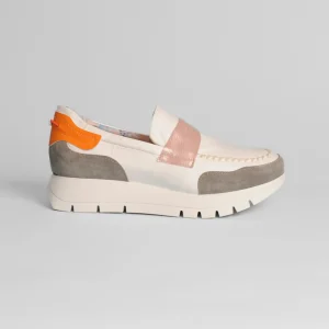 Jose Saenz - 2290 White and Grey Loafer