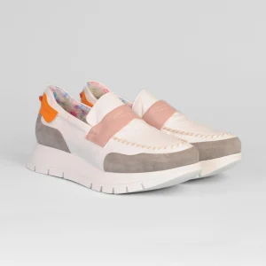 Jose Saenz - 2290 White and Grey Loafer