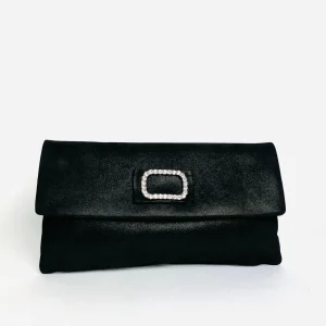 Le Babe - Bomilly Black Diamonte Clutch*