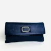 Le Babe - Bomilly Navy Diamonte Clutch