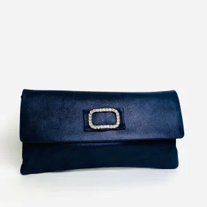 Le Babe - Bomilly Navy Diamonte Clutch