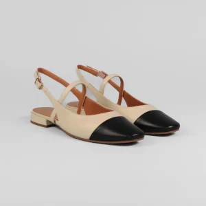 Lodi - AMB5327 Ivory & Black Sling Back