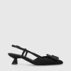 Lodi - DA5502 Black Rafia Slingback