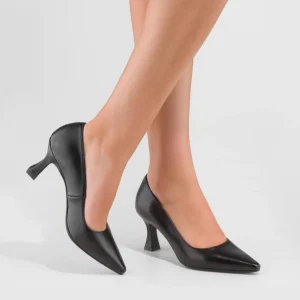 Lodi - Jona Black Leather Court Shoe