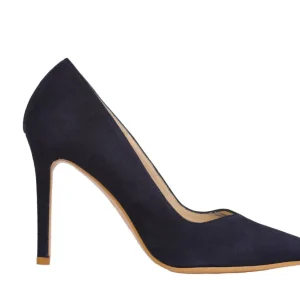 Lodi - Navy Suede Clutch Bag