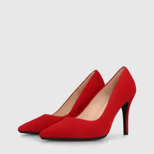 Lodi - Ramin Red Suede Court Shoe