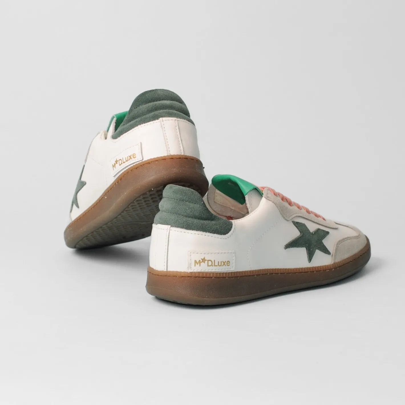 meline__r__white_and_gree_1.webp Méliné Meline - R 526 White and Green Retro Trainer
