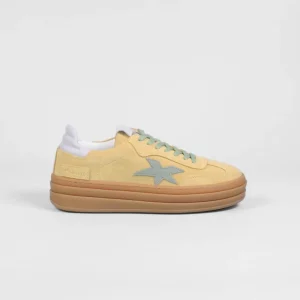 Méliné - 526 Z Yellow Multi Retro Trainer