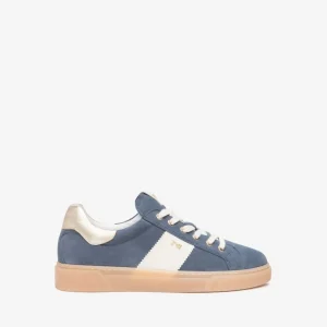 NeroGiardini - E513004D Blue Suede Retro Trainer [Preorder for March 22nd]