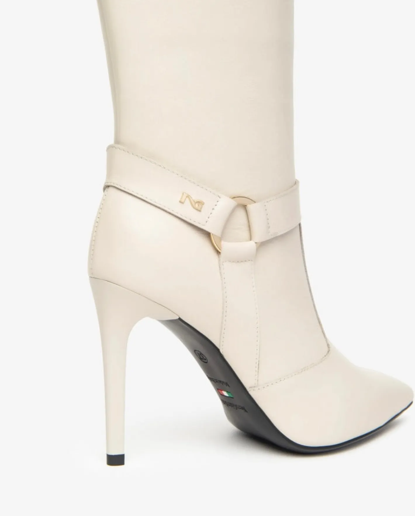 nerogiardini__ide_cream_l_3.webp NeroGiardini - I410824DE Cream Leather Stiletto Mid Calf Boot.