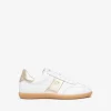 NeroGiardini - White and Gold Retro Trainer