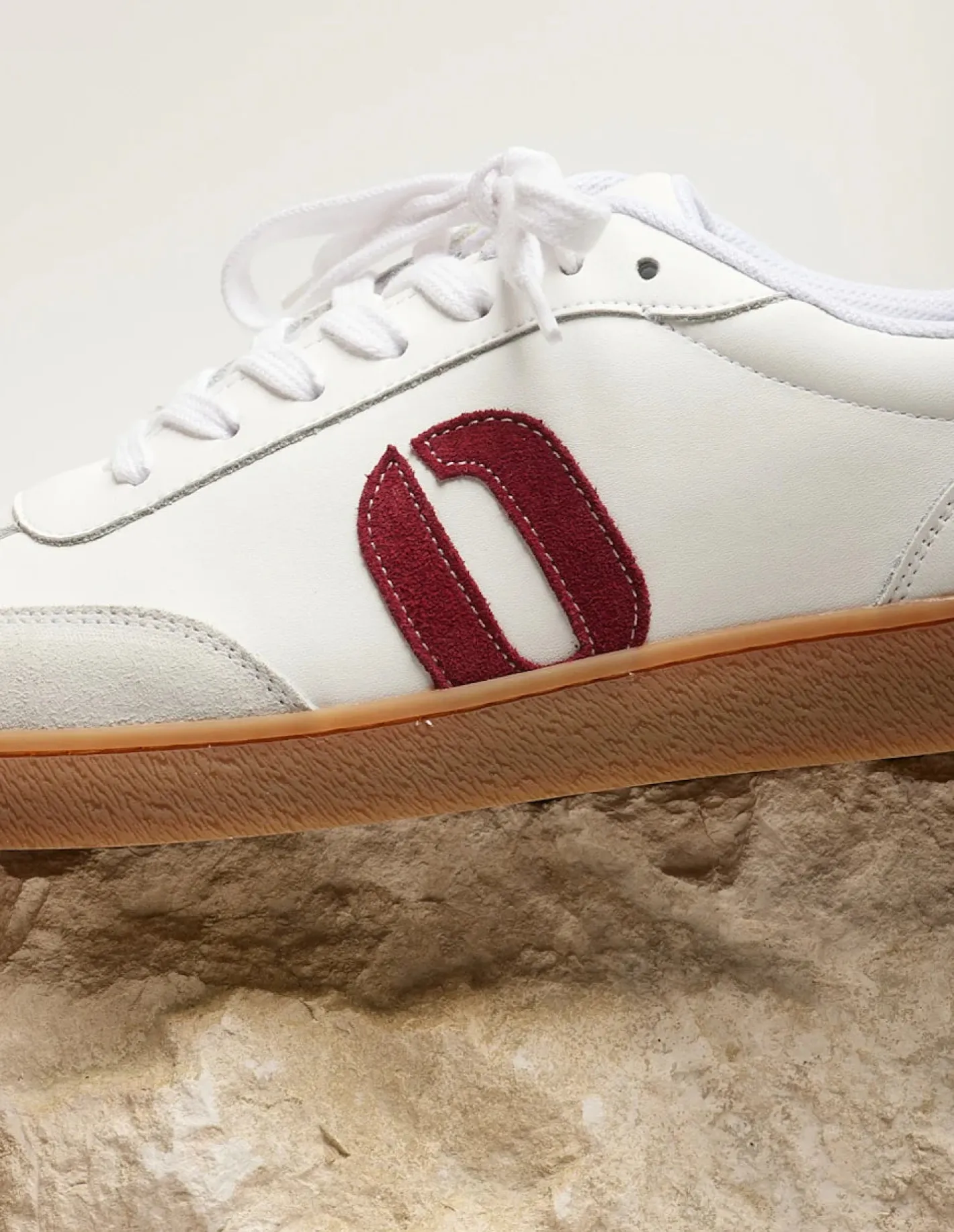 odaje__lucia_white_and_bu_2.webp Odaje - Lucia White and Burgundy Retro Trainer