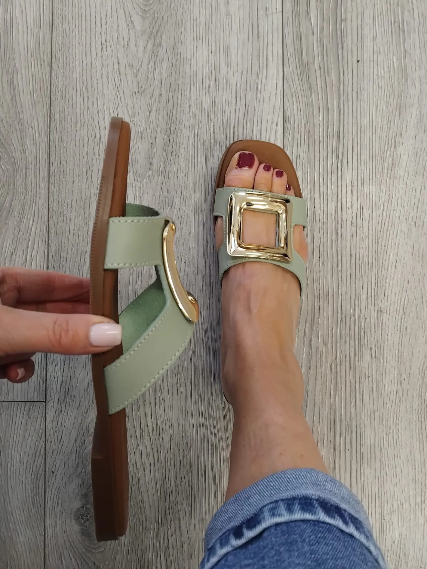 oh_many_sandals___mint_sl_0.webp Oh My Sandals Oh many Sandals - 5565 Mint Slide