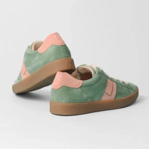 Paul Green - 5464 Green and Pink Retro Trainer
