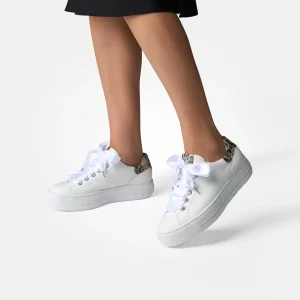 Paul Green - 5520 White Ribbon Lace Trainer