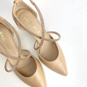 Rachel's Rachels - Beige with Gold Embellishment