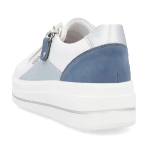Remonte - D1C01 White and Blue Trainer