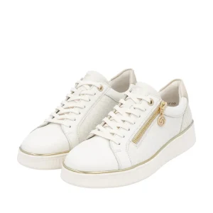 Remonte - D2E00 Cream Zip Trainer