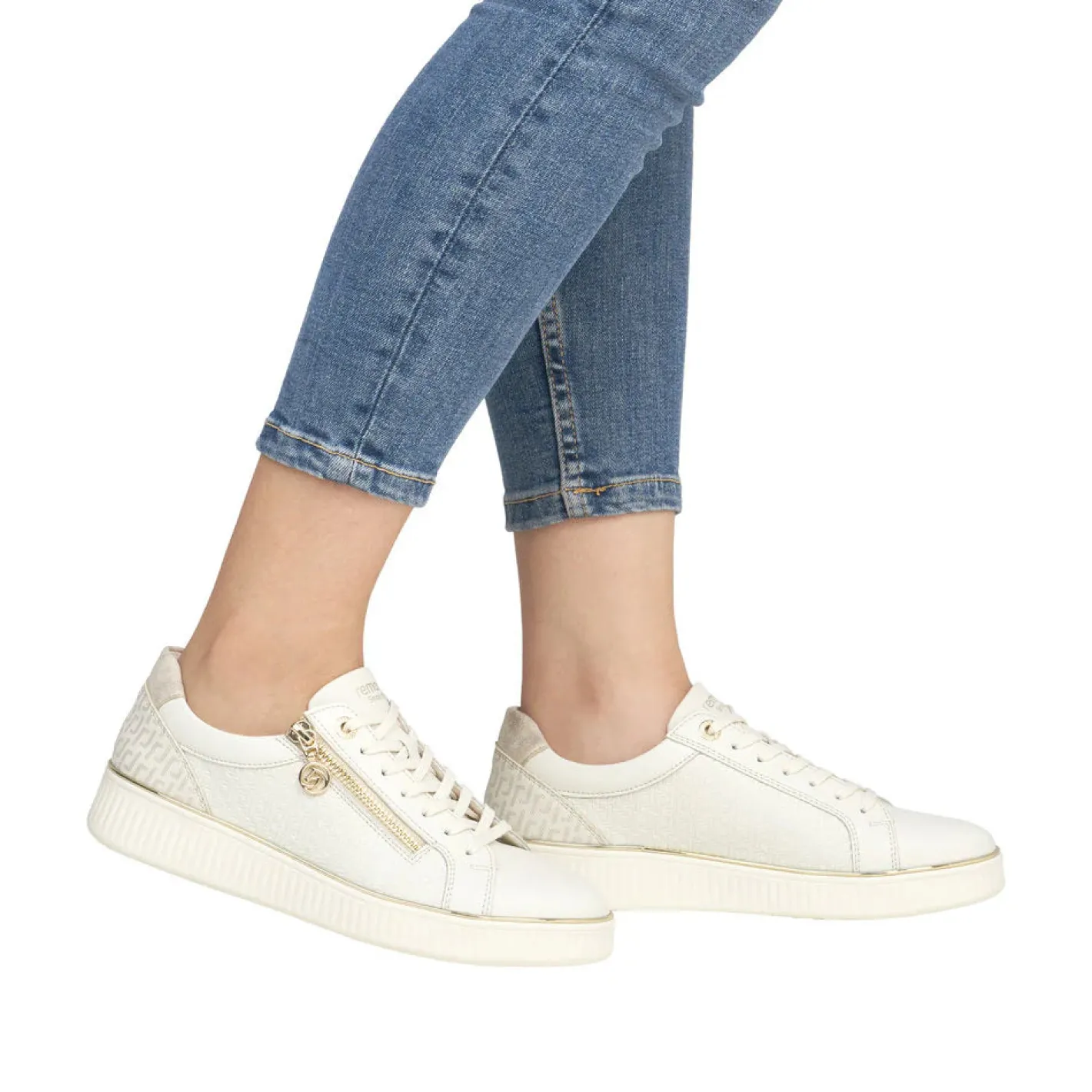 remonte__de_cream_zip_tra_1.webp Remonte - D2E00 Cream Zip Trainer