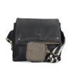 Rieker - H1612/00 Black & Cream Crossbody Bag