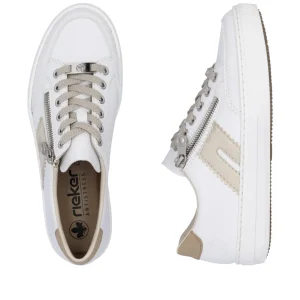 Rieker - L5903 White and Beige Trainer
