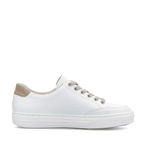 Rieker - L5903 White and Beige Trainer