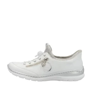 Rieker - L32F1 White Slip On Trainer