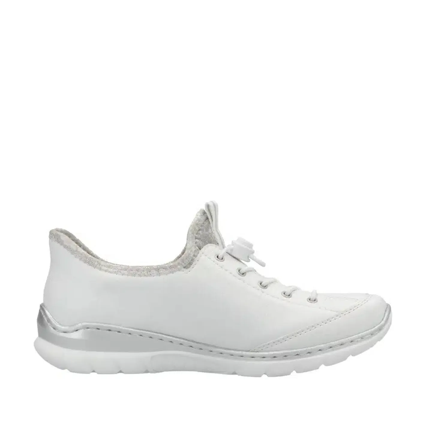 rieker__lf_white_slip_on__3.webp Rieker - L32F1 White Slip On Trainer