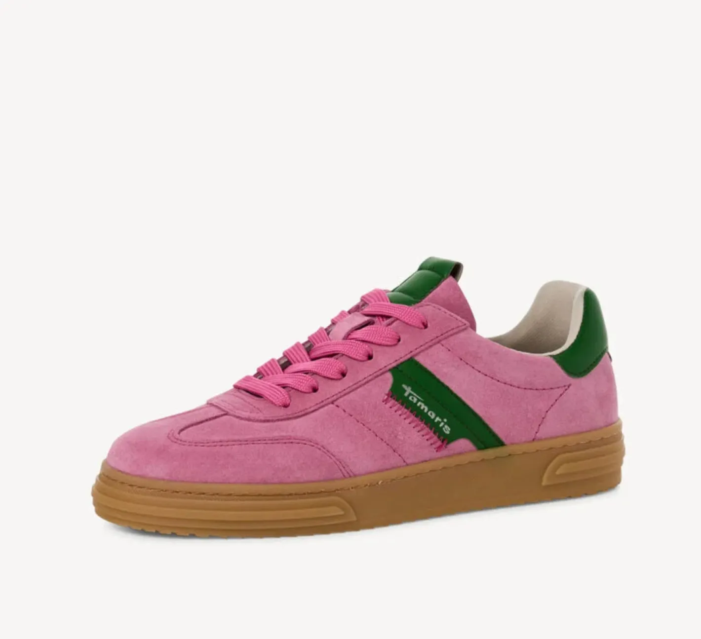 tamaris___pink_amp_green__2.webp Tamaris - 23788 Pink & Green Retro Trainer