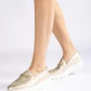 Unisa - Famo Gold Wedge Loafer