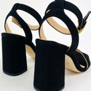 Unisa - Sacro Black Suede Sandal*