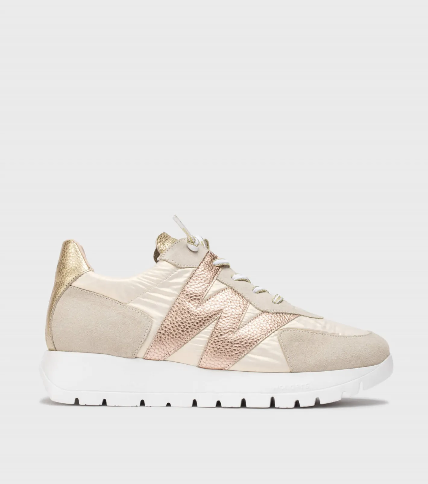 wonders__a_gold_and_rose__0.webp Wonders - A-2464 Gold and Rose Gold Slip On Trainer