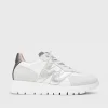 Wonders - A-2464 White and Silver Slip On Trainer