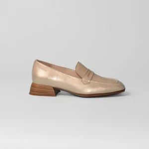 Wonders - C-7122 Metallic Gold Loafer