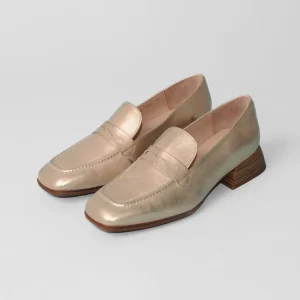 Wonders - C-7122 Metallic Gold Loafer