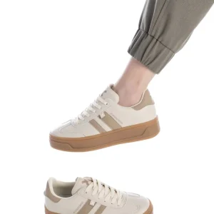 XTI - 143645 Beige Platform Trainer