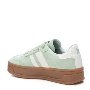 XTI - 143644 Pastel Green Suede Platform Trainer